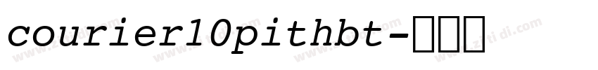 courier10pithbt字体转换
