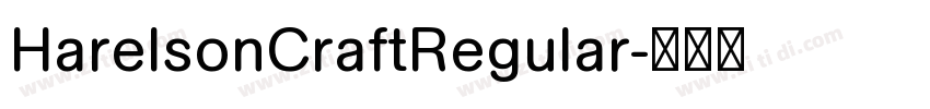 HarelsonCraftRegular字体转换