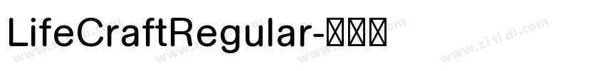 LifeCraftRegular字体转换