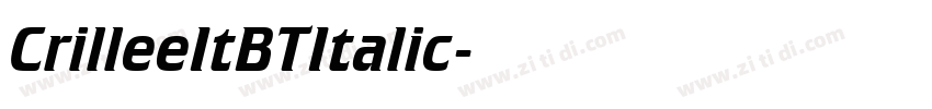 CrilleeItBTItalic字体转换