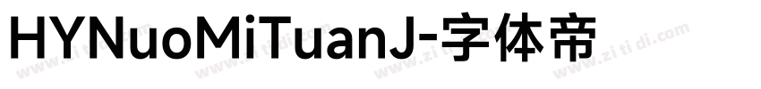 HYNuoMiTuanJ字体转换
