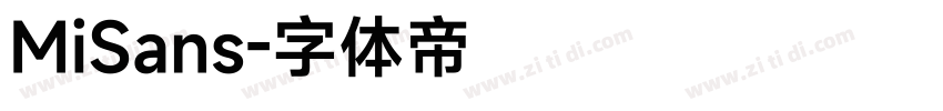 MiSans字体转换