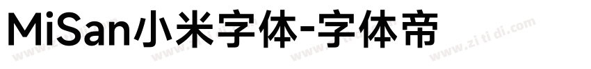 MiSan小米字体字体转换