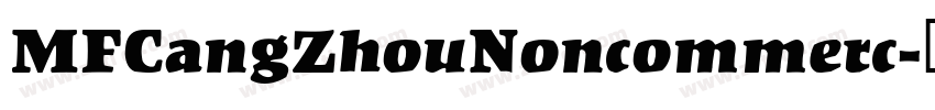 MFCangZhouNoncommerc字体转换