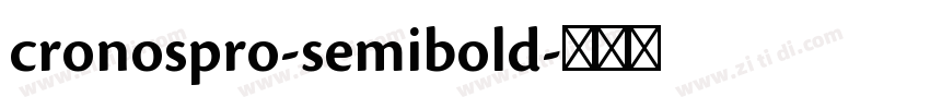 cronospro-semibold字体转换