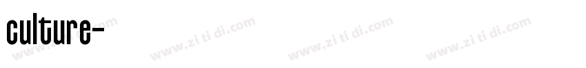culture字体转换