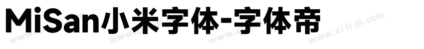 MiSan小米字体字体转换