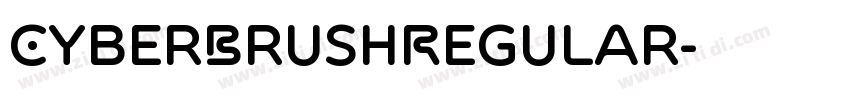 CyberBrushRegular字体转换