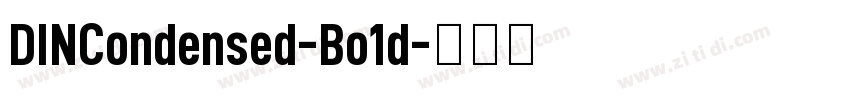 DINCondensed-Bo1d字体转换