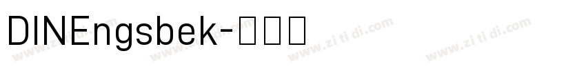 DINEngsbek字体转换