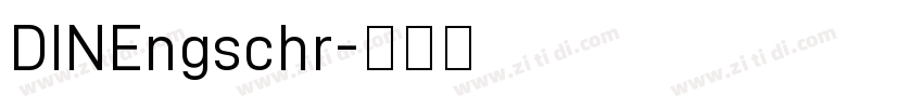 DINEngschr字体转换