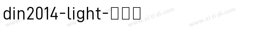 din2014-light字体转换