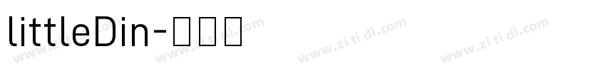 littleDin字体转换
