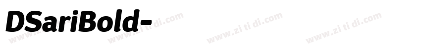 DSariBold字体转换