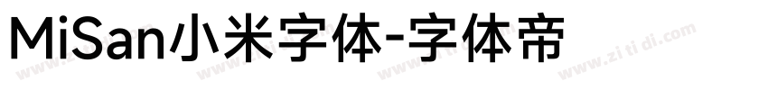 MiSan小米字体字体转换