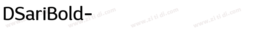 DSariBold字体转换