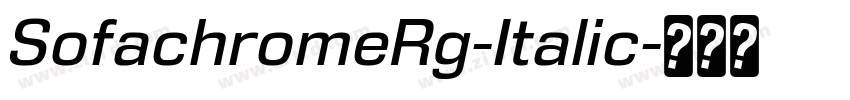 SofachromeRg-Italic字体转换