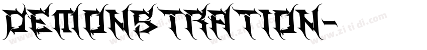 Demonstration字体转换