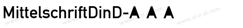 MittelschriftDinD字体转换