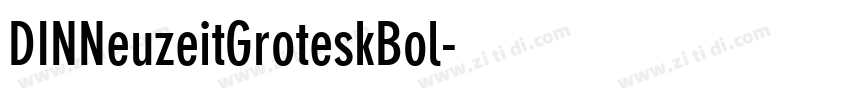 DINNeuzeitGroteskBol字体转换