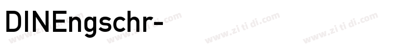 DINEngschr字体转换