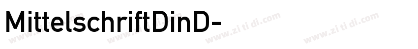 MittelschriftDinD字体转换