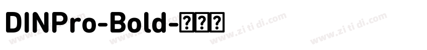 DINPro-Bold字体转换