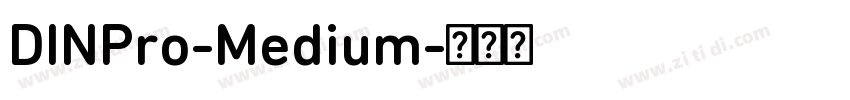 DINPro-Medium字体转换