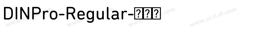 DINPro-Regular字体转换