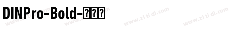 DINPro-Bold字体转换