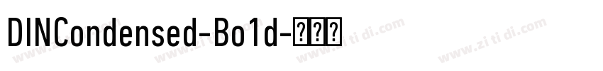 DINCondensed-Bo1d字体转换