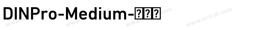 DINPro-Medium字体转换