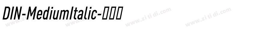 DIN-MediumItalic字体转换