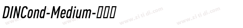 DINCond-Medium字体转换