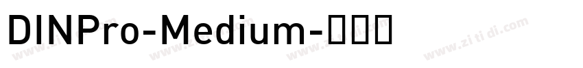 DINPro-Medium字体转换