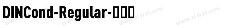 DINCond-Regular字体转换