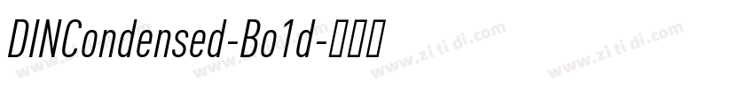 DINCondensed-Bo1d字体转换