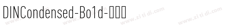 DINCondensed-Bo1d字体转换
