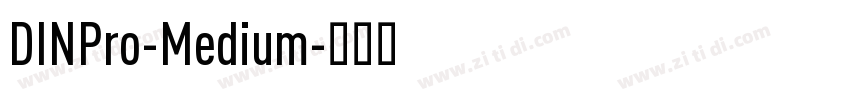 DINPro-Medium字体转换