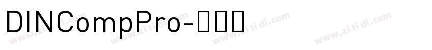 DINCompPro字体转换