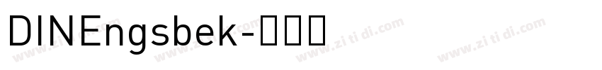 DINEngsbek字体转换