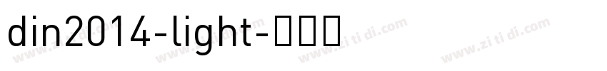 din2014-light字体转换