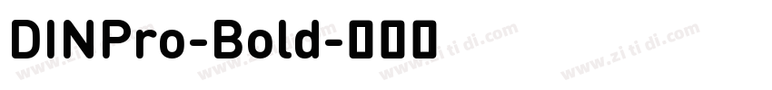 DINPro-Bold字体转换