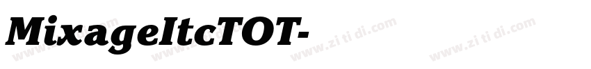 MixageItcTOT字体转换
