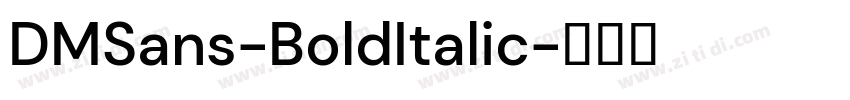 DMSans-BoldItalic字体转换