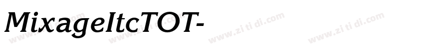 MixageItcTOT字体转换