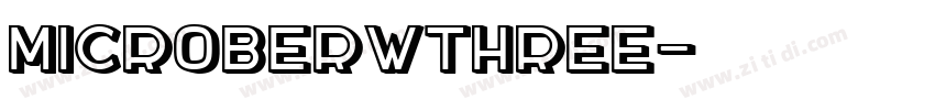 MicroberwThree字体转换