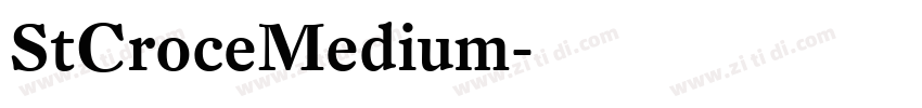 StCroceMedium字体转换