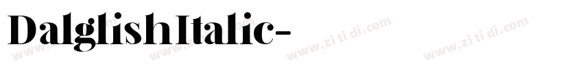 DalglishItalic字体转换