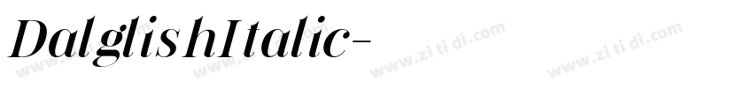 DalglishItalic字体转换
